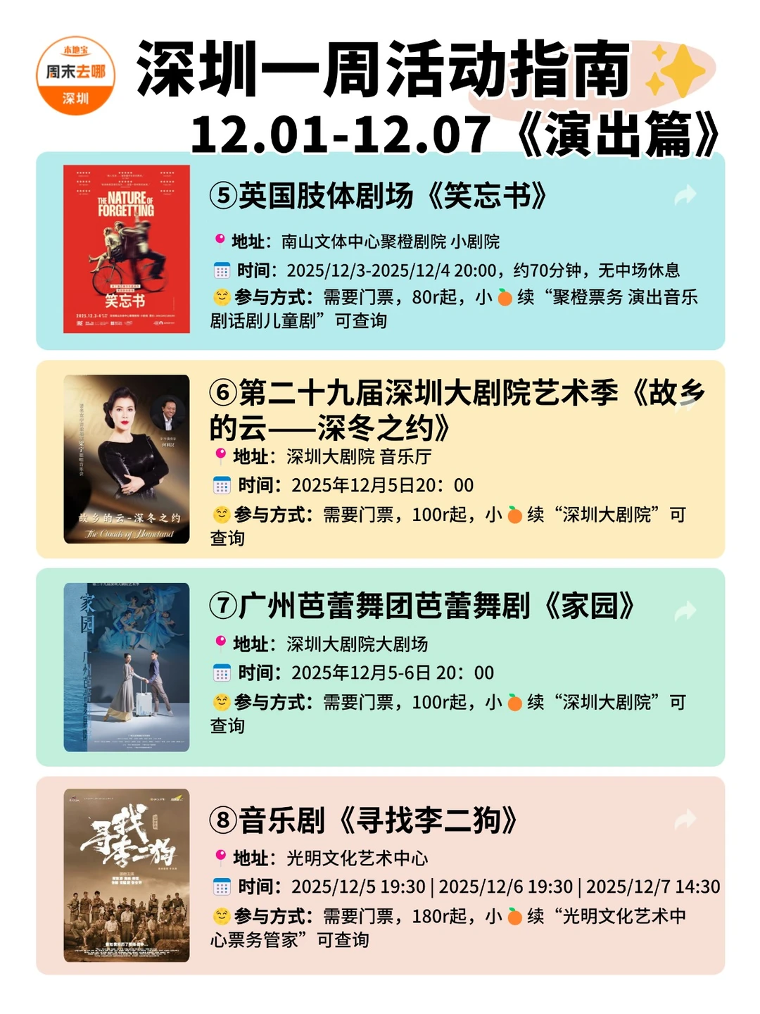 深圳本周活动攻略!12.1-12.7)一周不无聊
