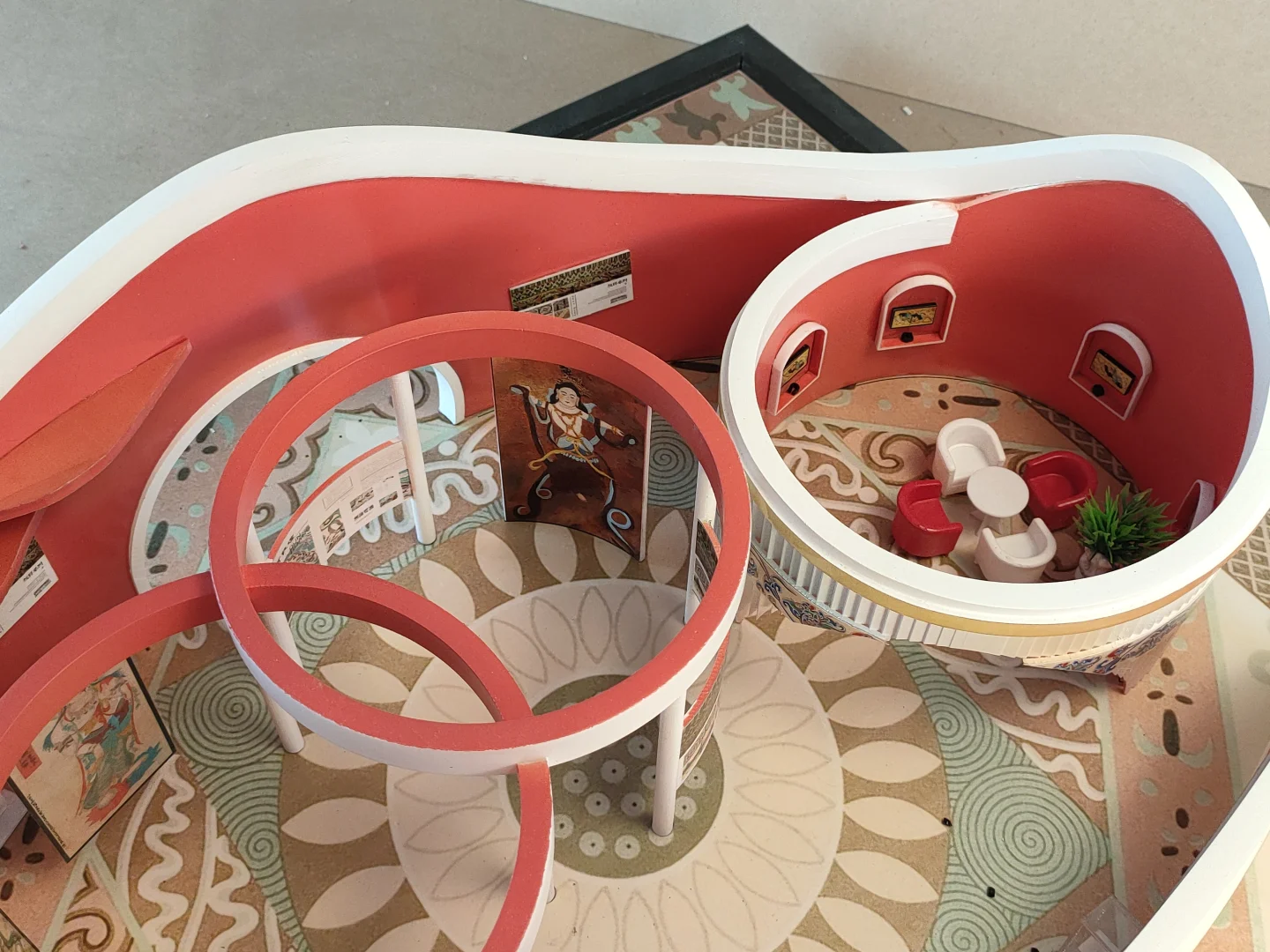 色彩绚烂的特装展厅模型