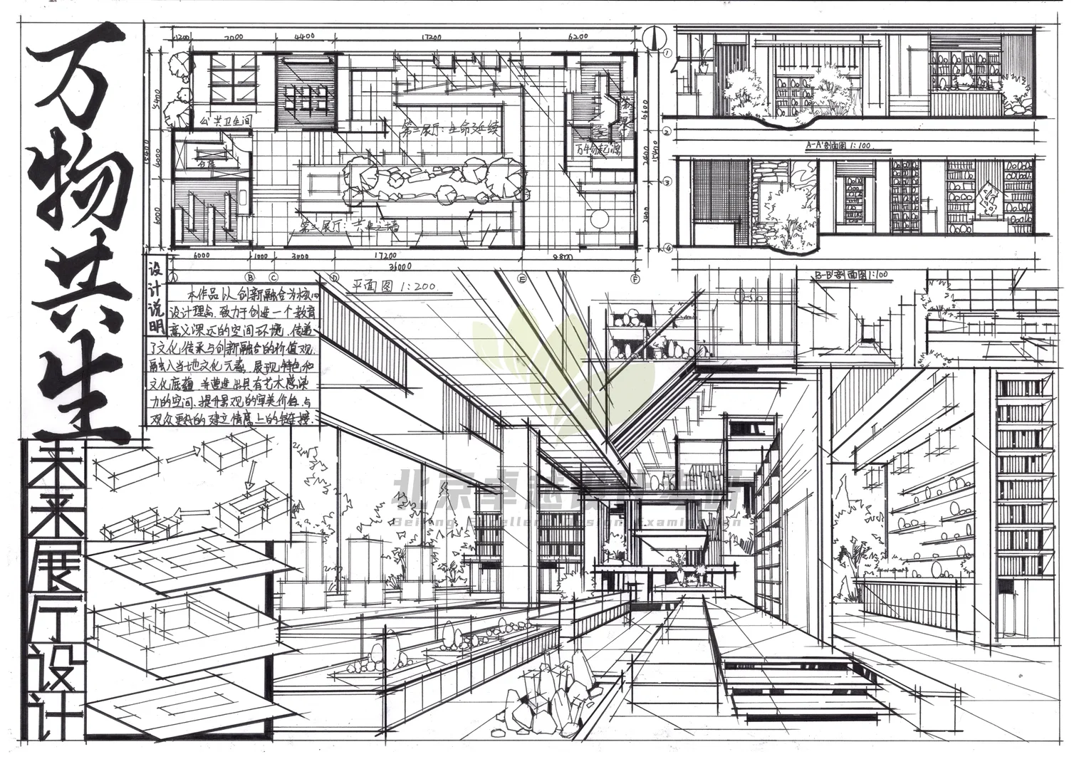 环艺考研高分作品——未来展厅设计???