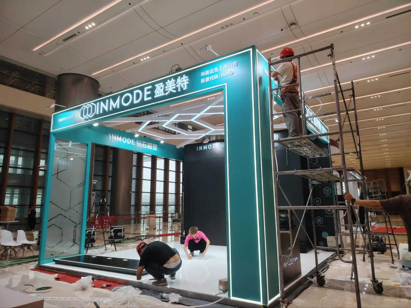 杭州美容展布展结束