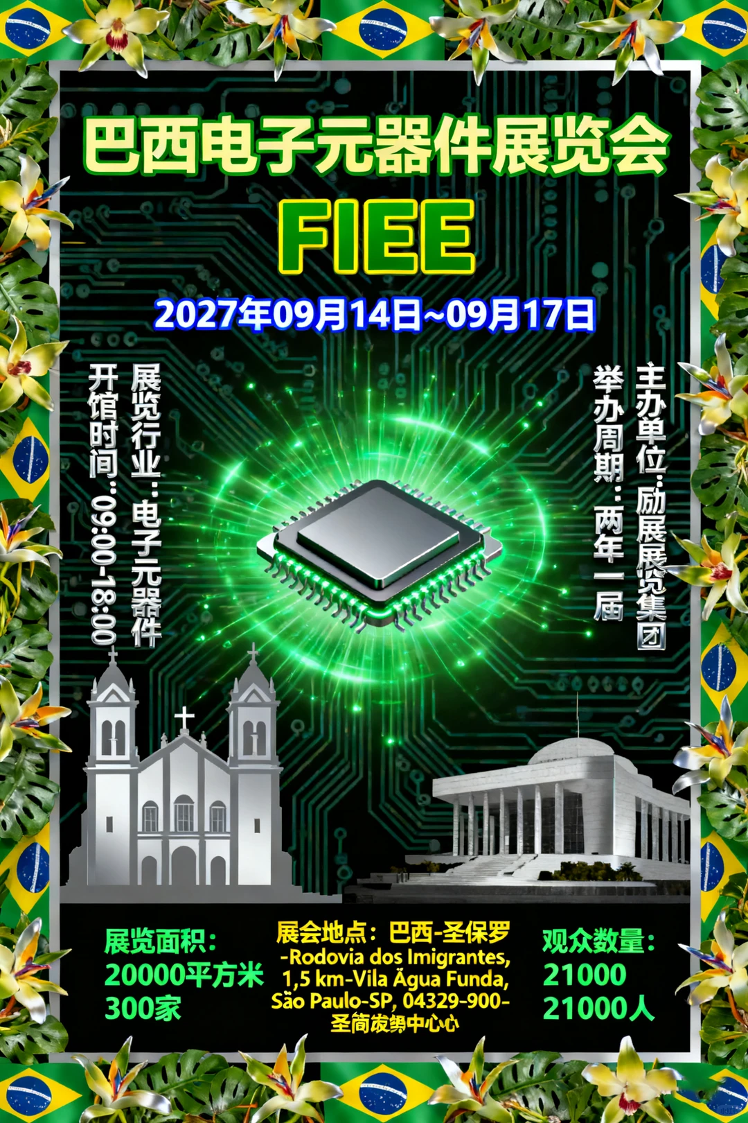 巴西电子元器件展览会 FIEE