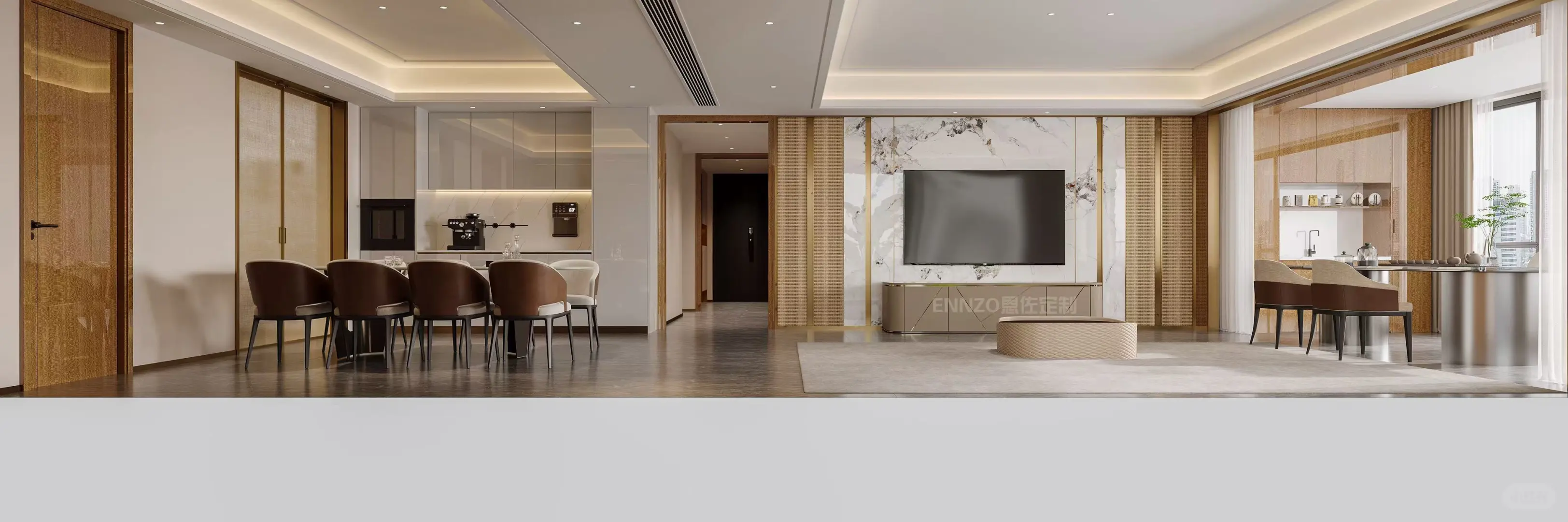 运达会展湾三期|他偏要衣柜酒柜全玻璃门~