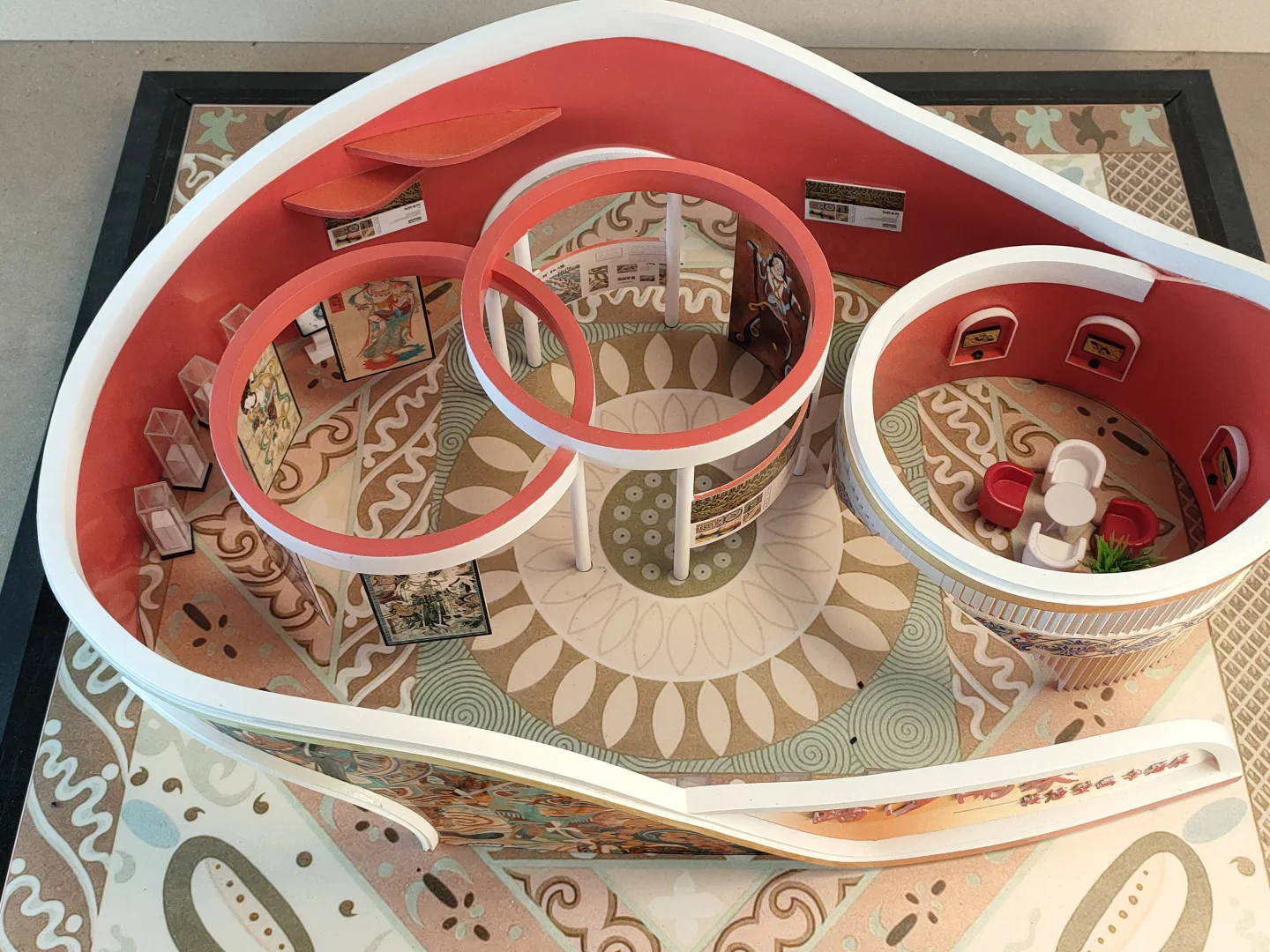 色彩绚烂的特装展厅模型