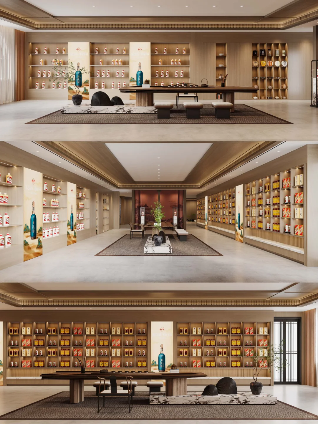 酒展厅这样装，高级感直接拉满✨
