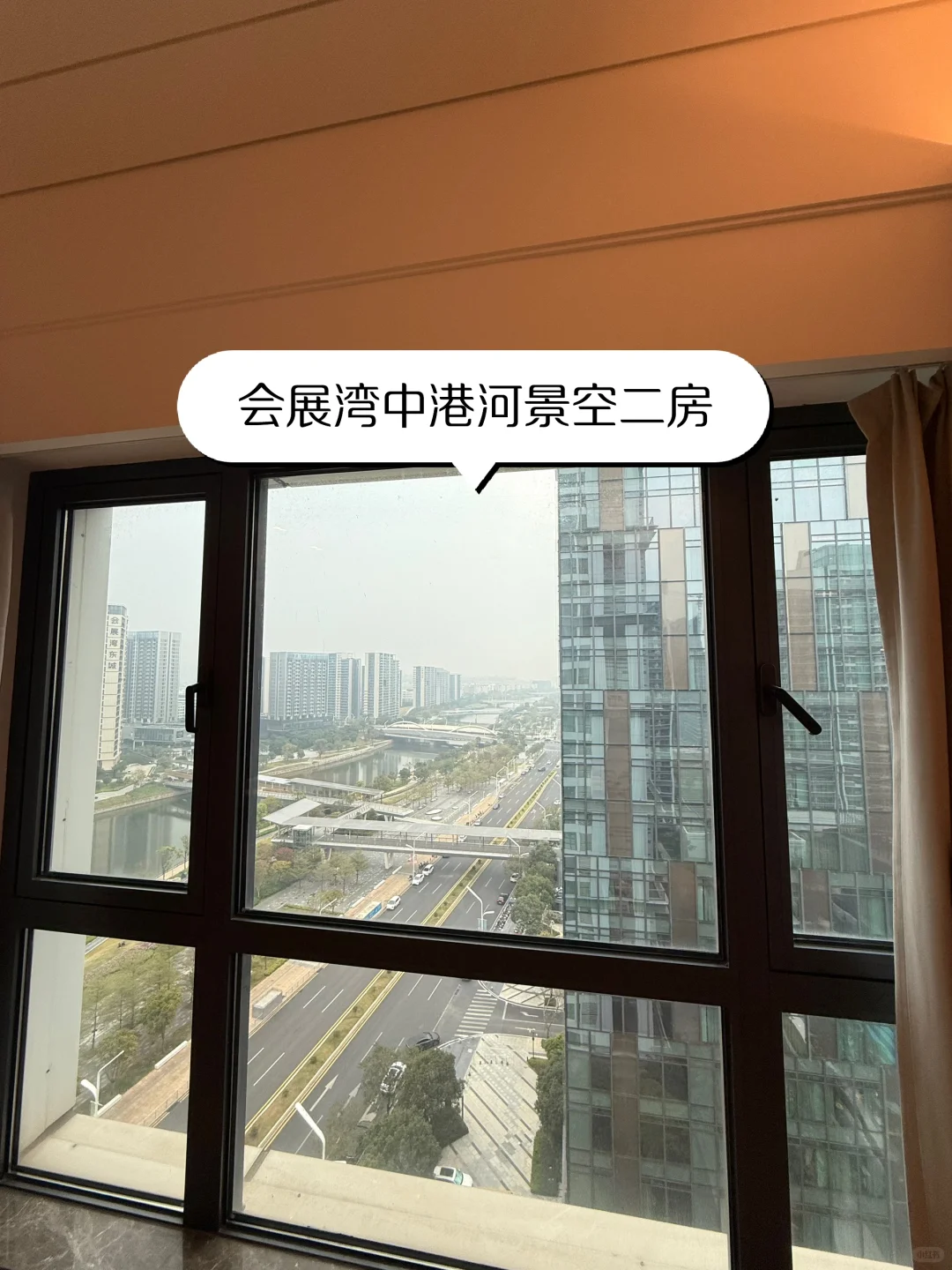 ✨ 会展湾中港85平河景空二房｜正朝南