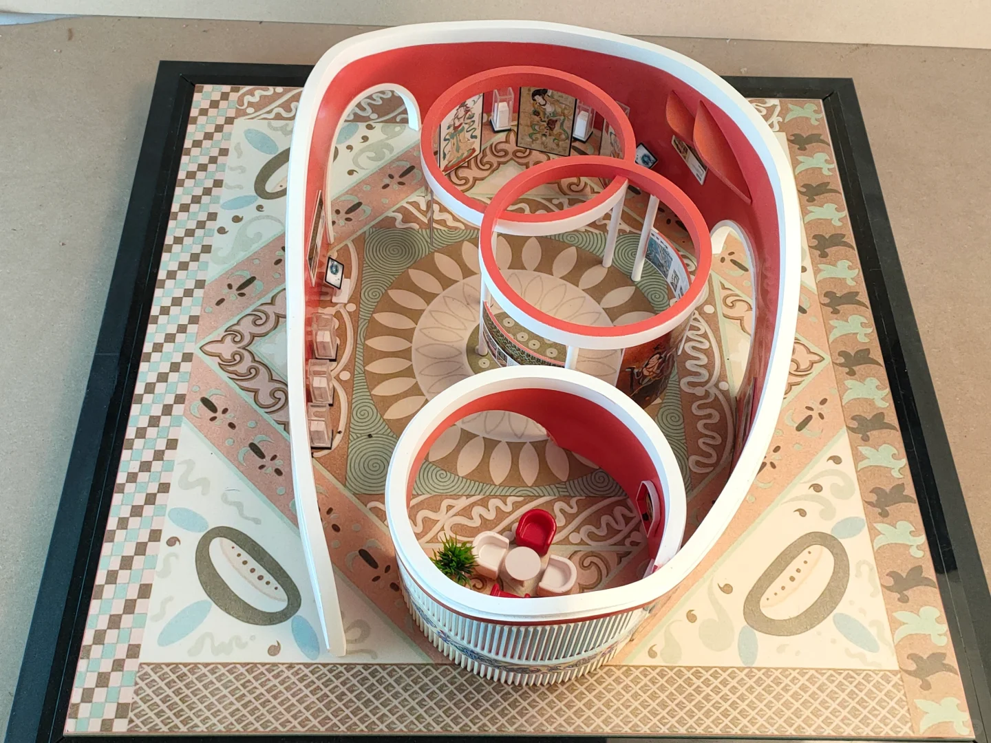 色彩绚烂的特装展厅模型