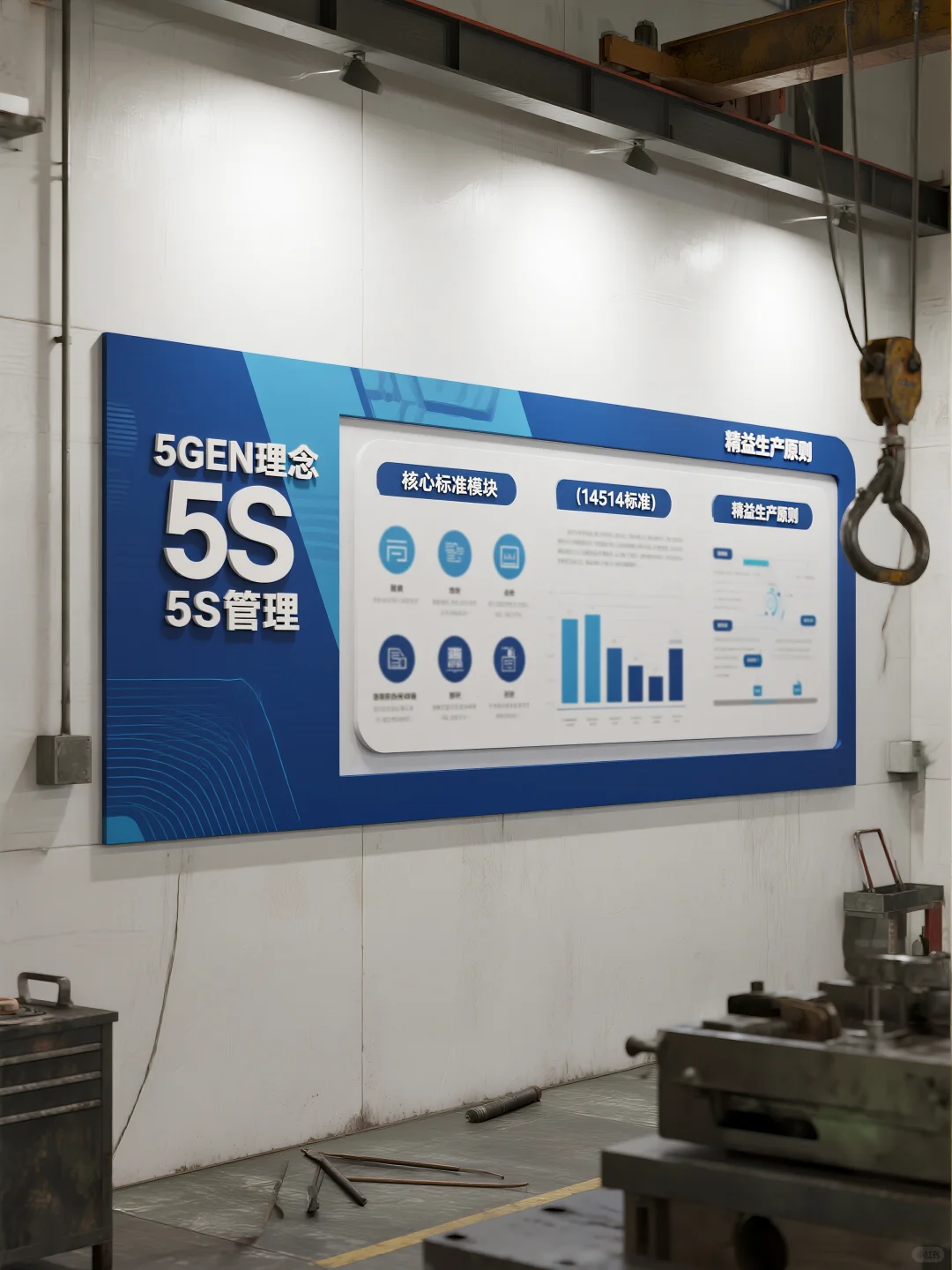 ? 工厂车间这样装文化墙，谁还想看白墙