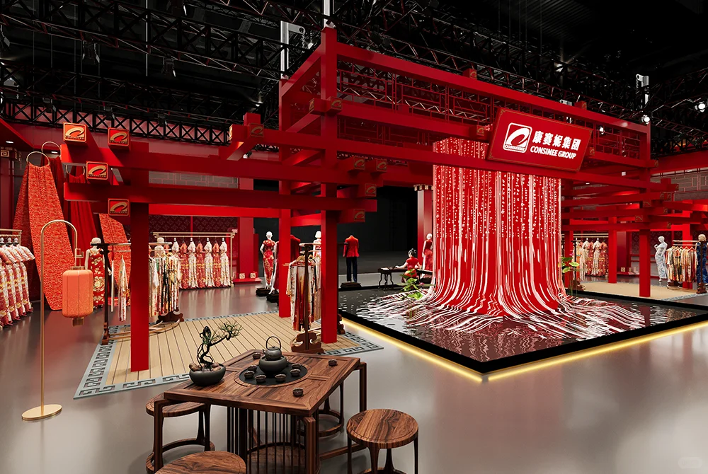东方美学 | 500㎡中式神韵进博会展台设计