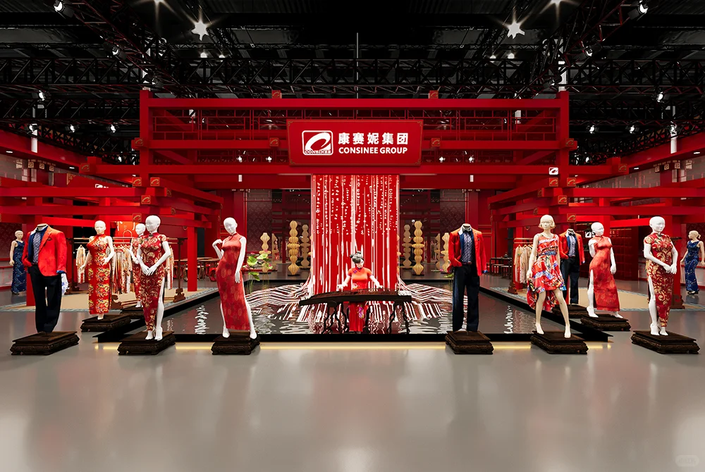 东方美学 | 500㎡中式神韵进博会展台设计