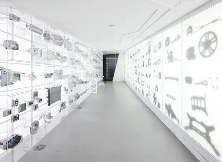 智能制造企业展厅零部件展墙案例分享