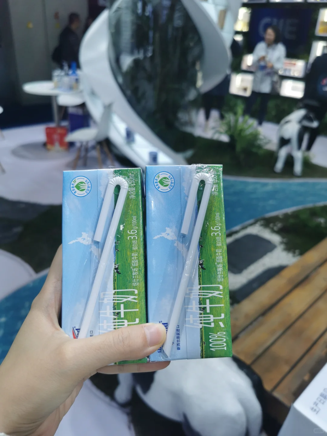 好累啊，进博会走2万步路，巧克力吃到撑