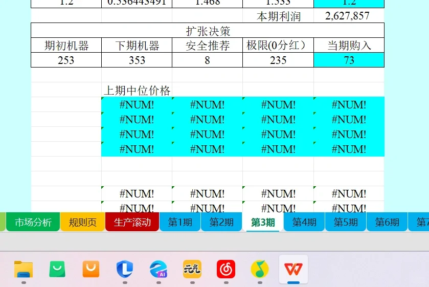 sim决策五期预算机器购买篇结束篇（bs）