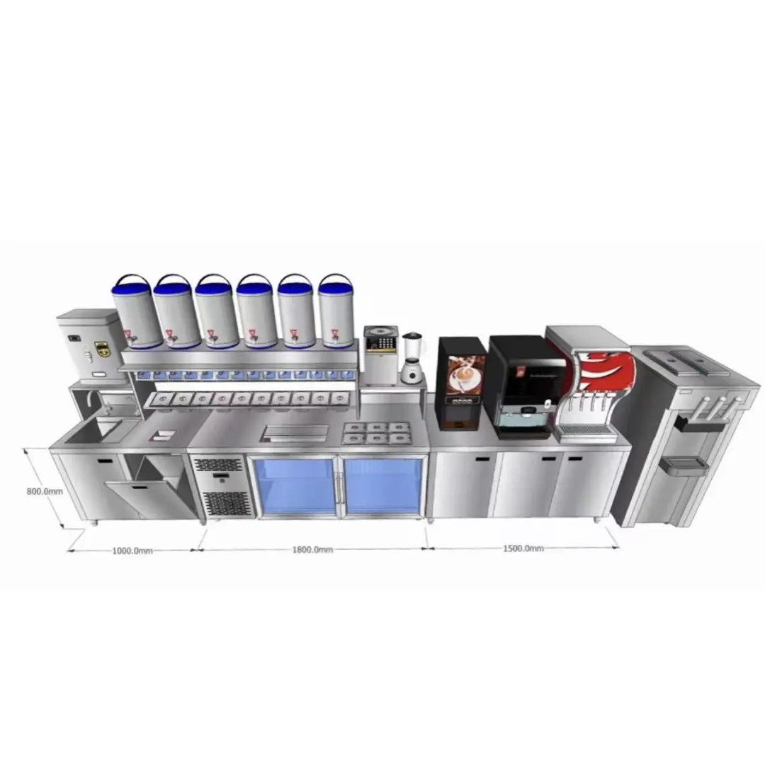 奶茶店比较热门的设备款式类型效果图