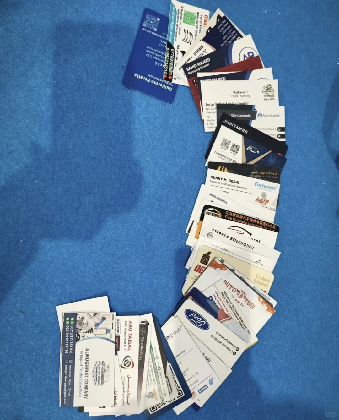 上海法兰克福汽配展采购名片来了