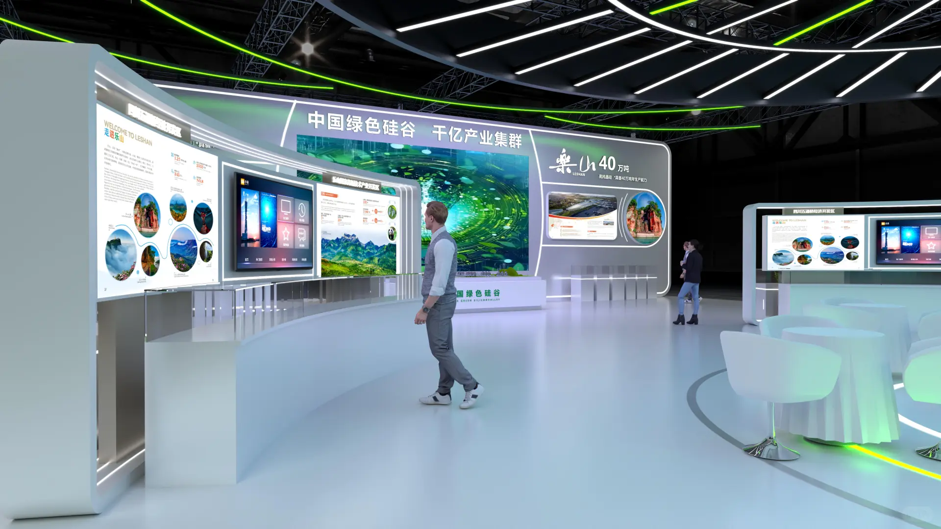 ?科技感展台设计｜上海展会大型展台搭建商