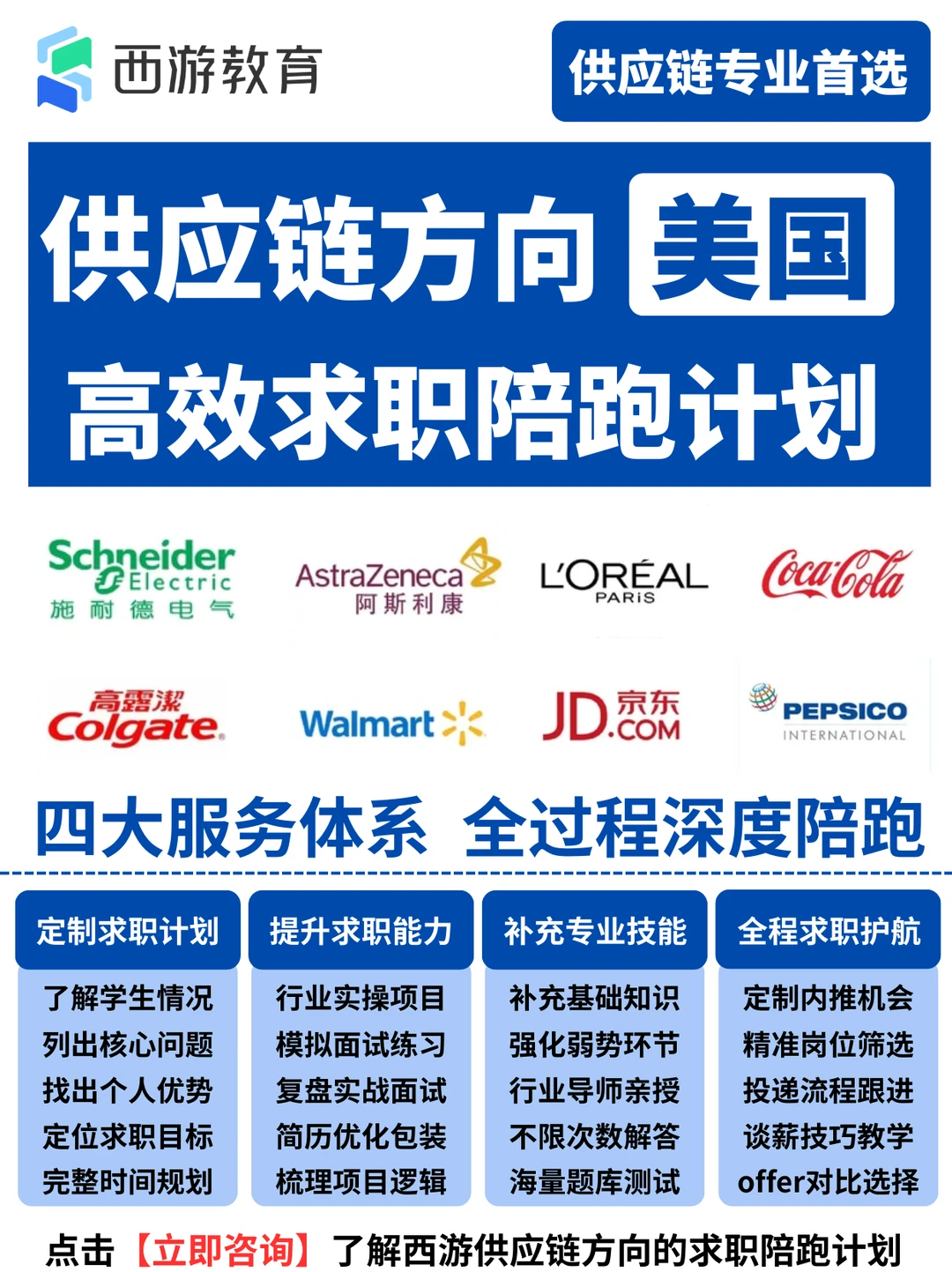 美国大热门方向陪跑|西游供应链求职辅导