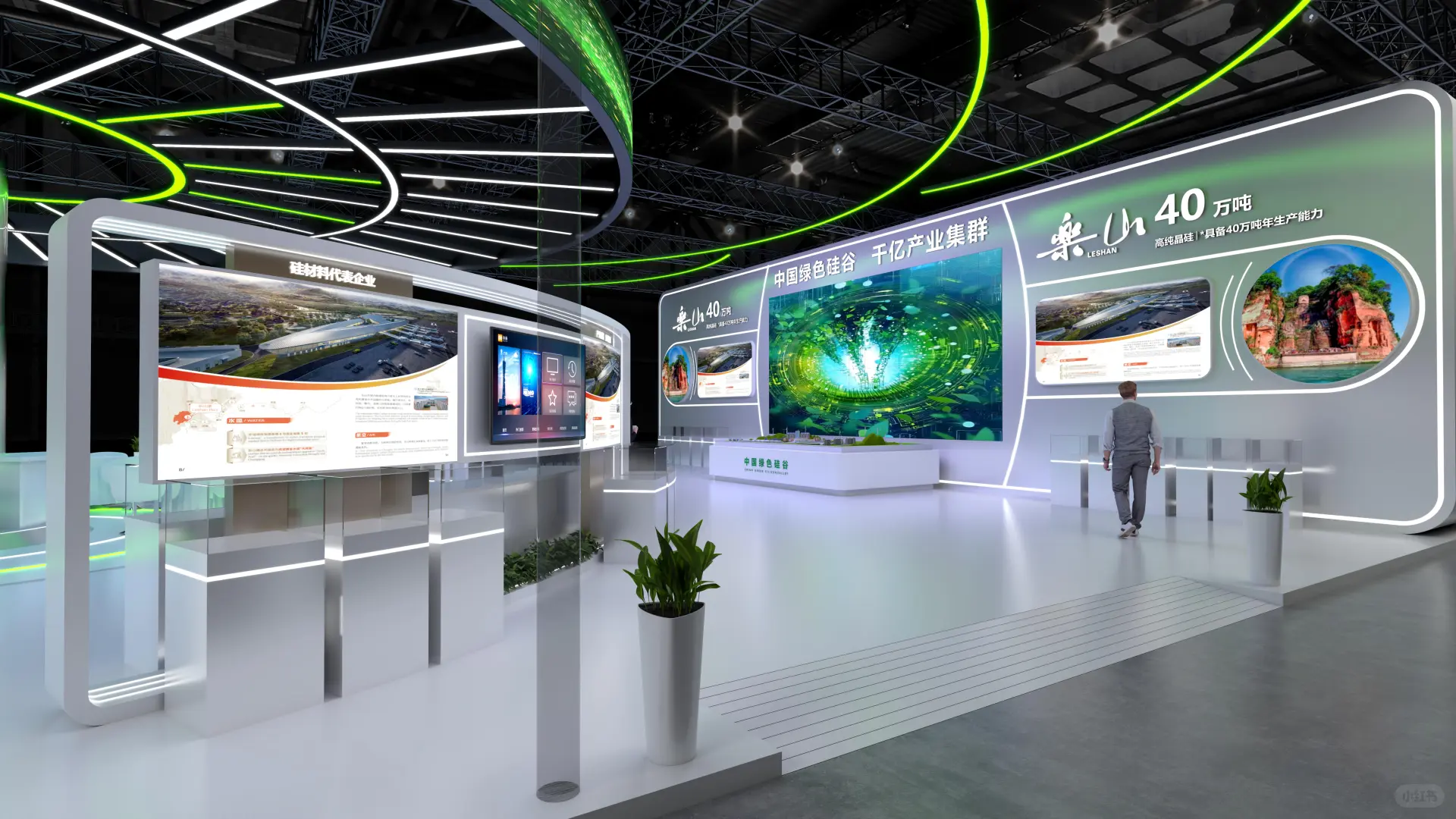 ?科技感展台设计｜上海展会大型展台搭建商