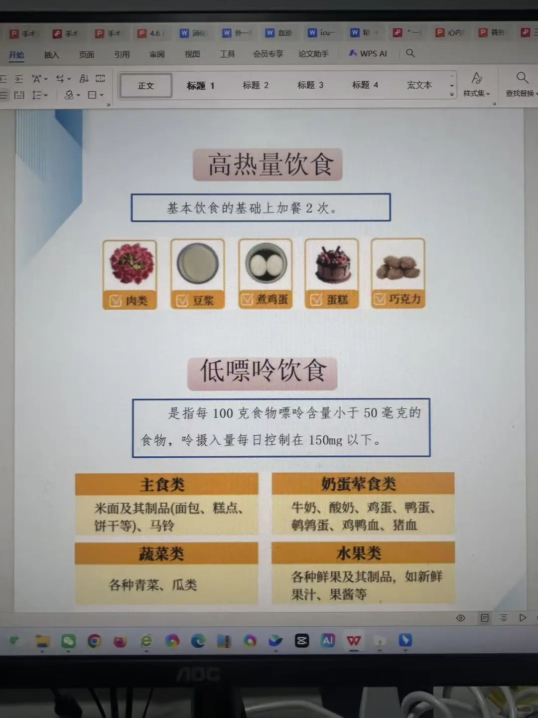 我做的饮食宣教墙被护士长夸是科室最有创意