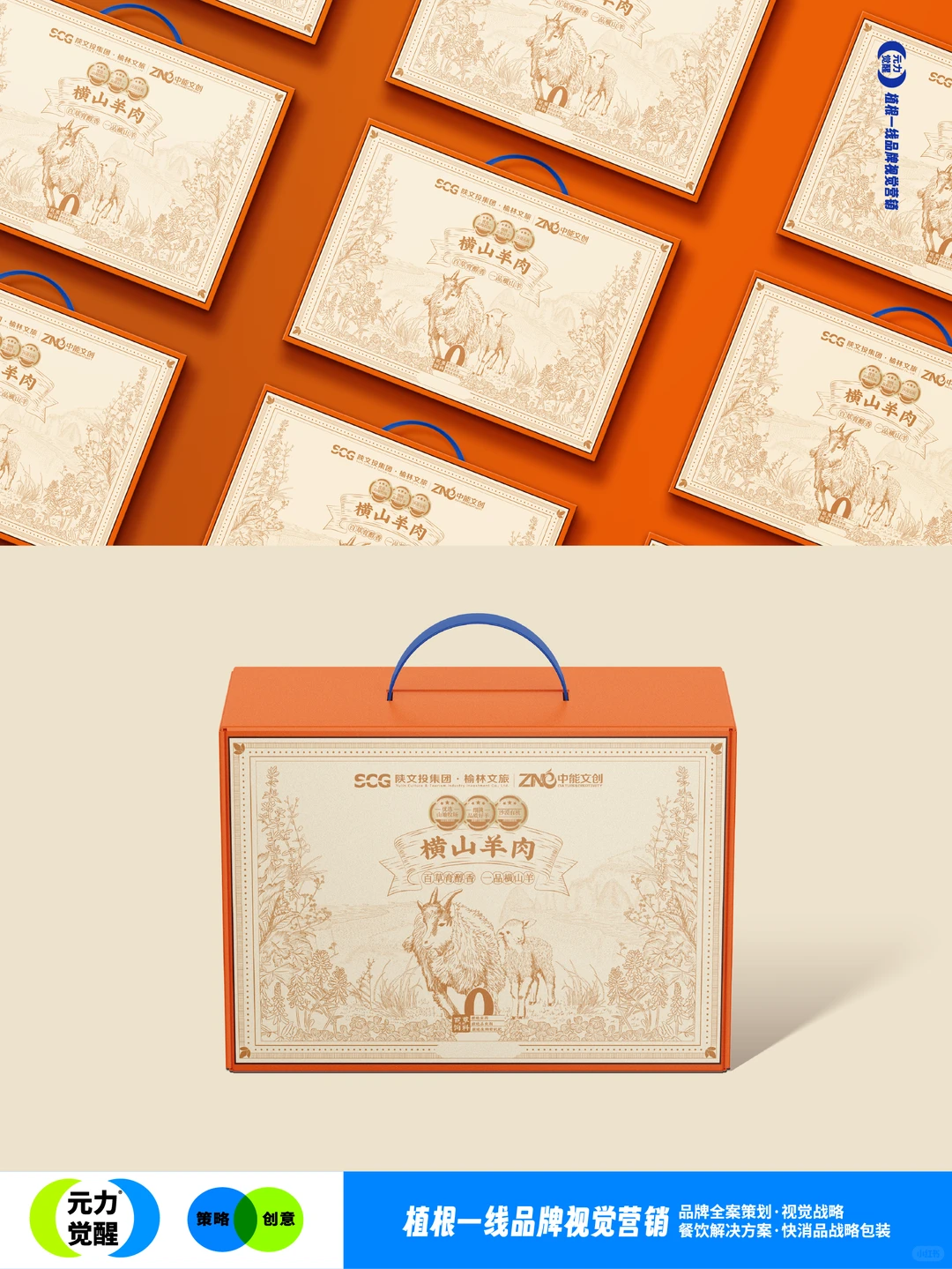 甲方说要一个羊肉包装，其它什么也没说！