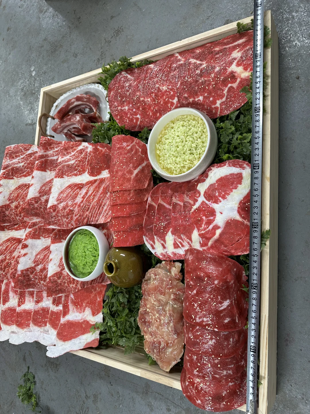 76公分仿真大比例需花牛肉模型