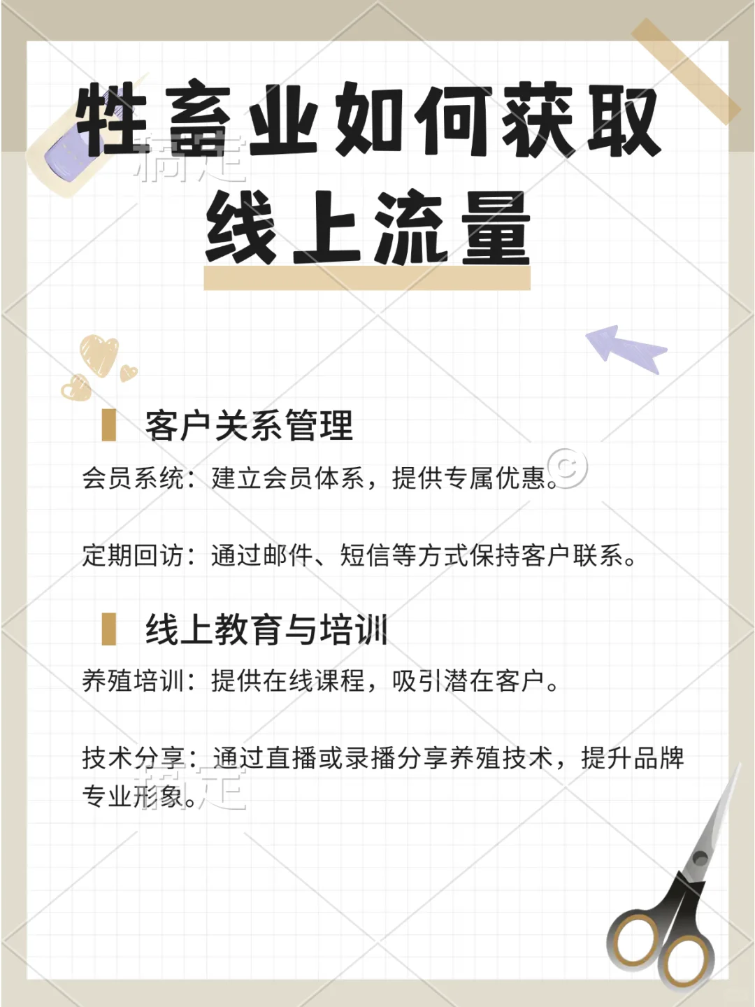 牲畜业如何获取线上流量？