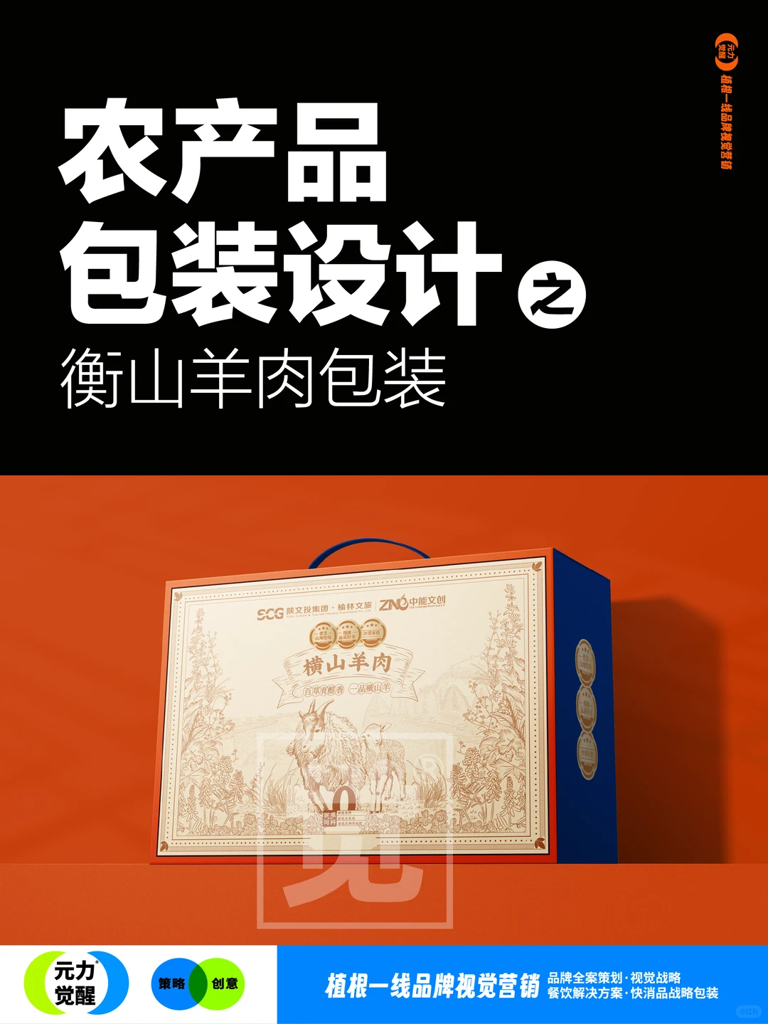 甲方说要一个羊肉包装，其它什么也没说！