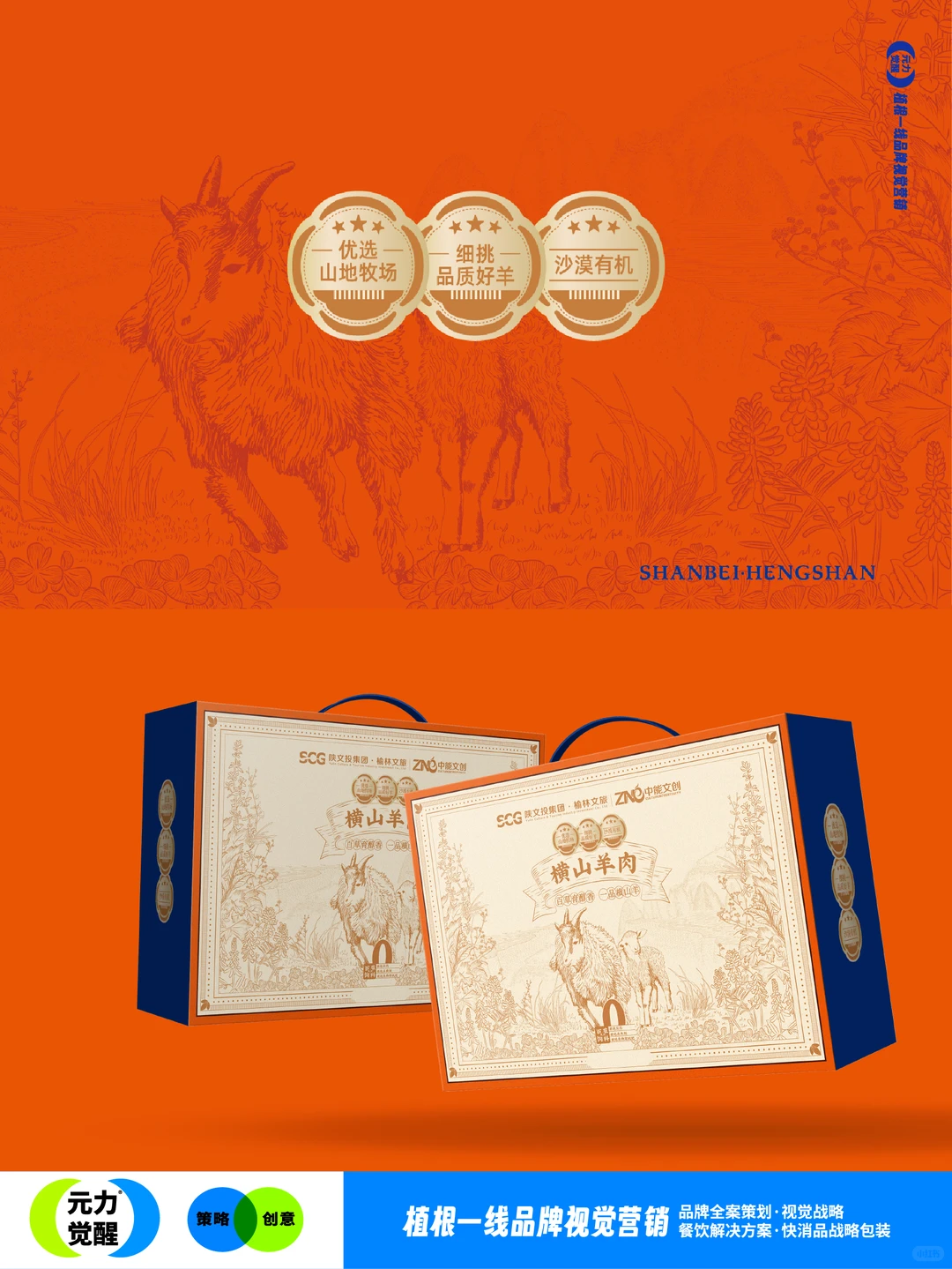 甲方说要一个羊肉包装，其它什么也没说！