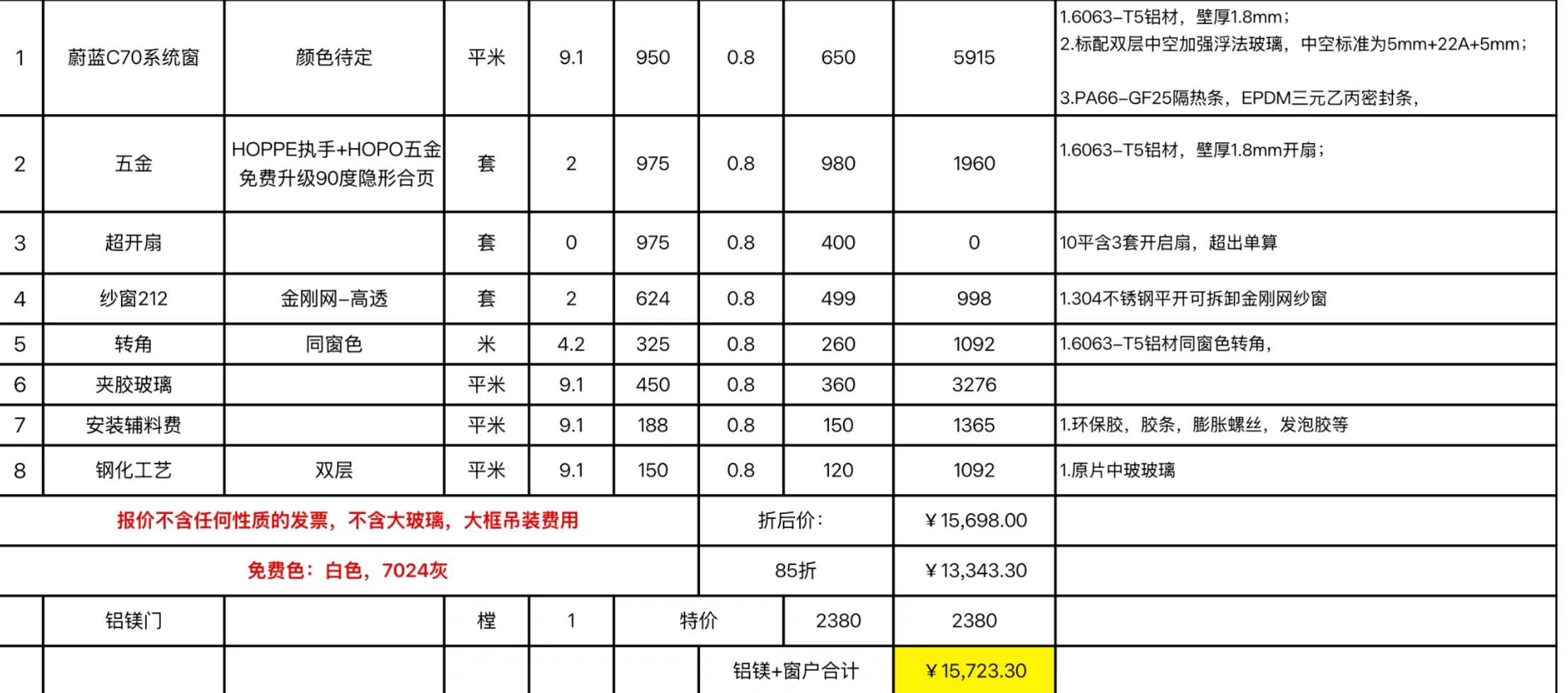 换窗好贵啊