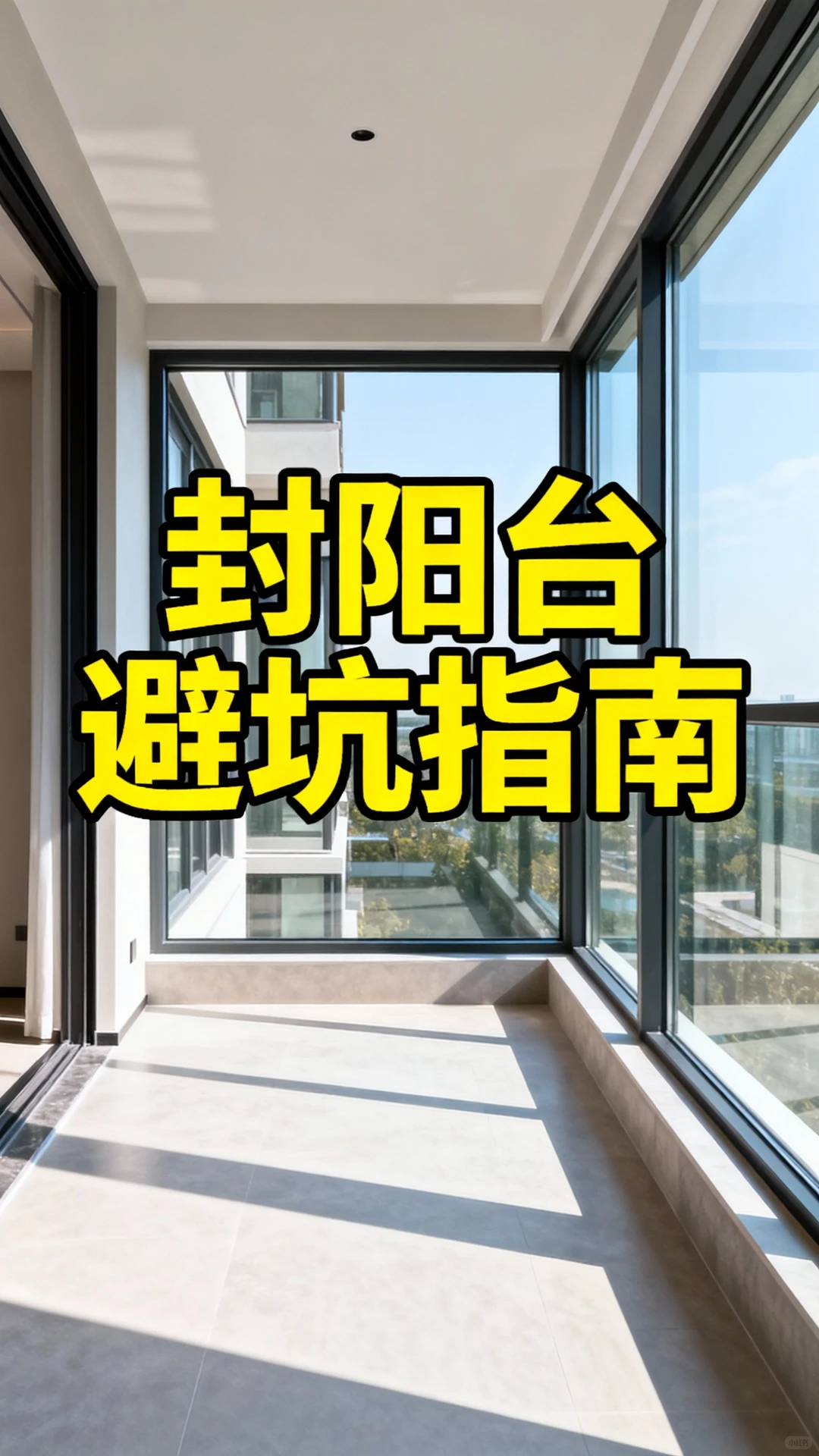 听劝！封阳台别只看价格，这5个细节才重要
