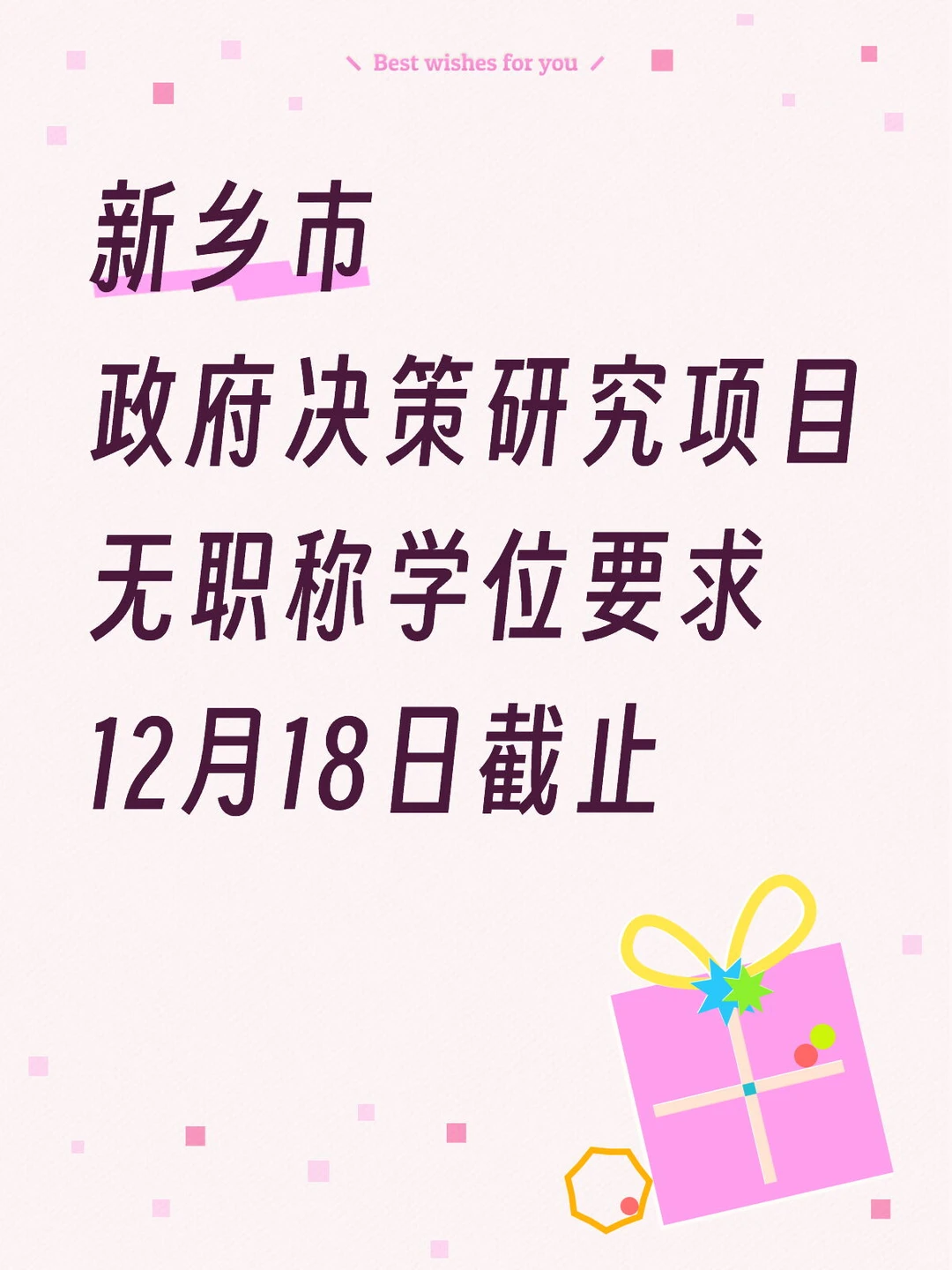 新乡市政府决策研究项目正式启动?