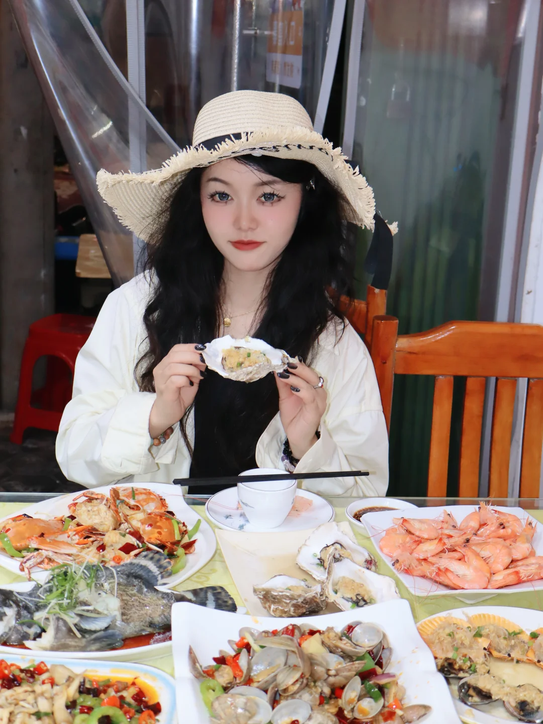 ?来三亚海鲜市场吃海鲜大餐噜～