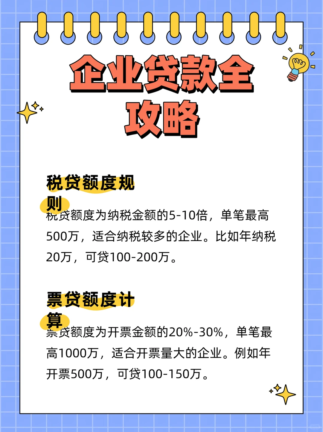 终于有人把企业贷款一次性讲清楚了