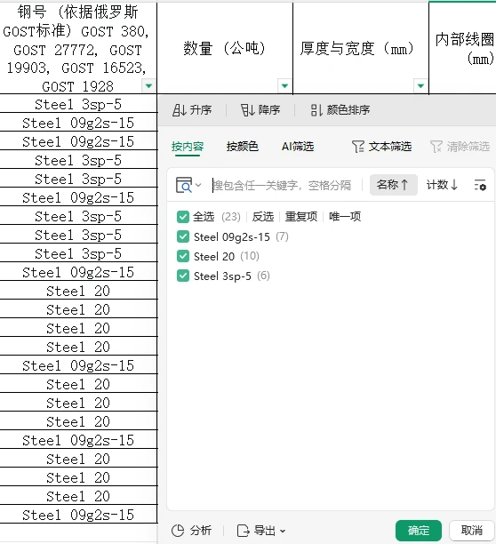 俄标钢卷供应商来来来