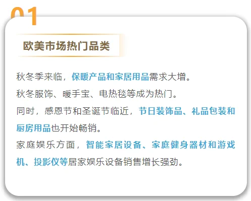 ? 9月外贸旺季，出口热门品类抢先看！01
