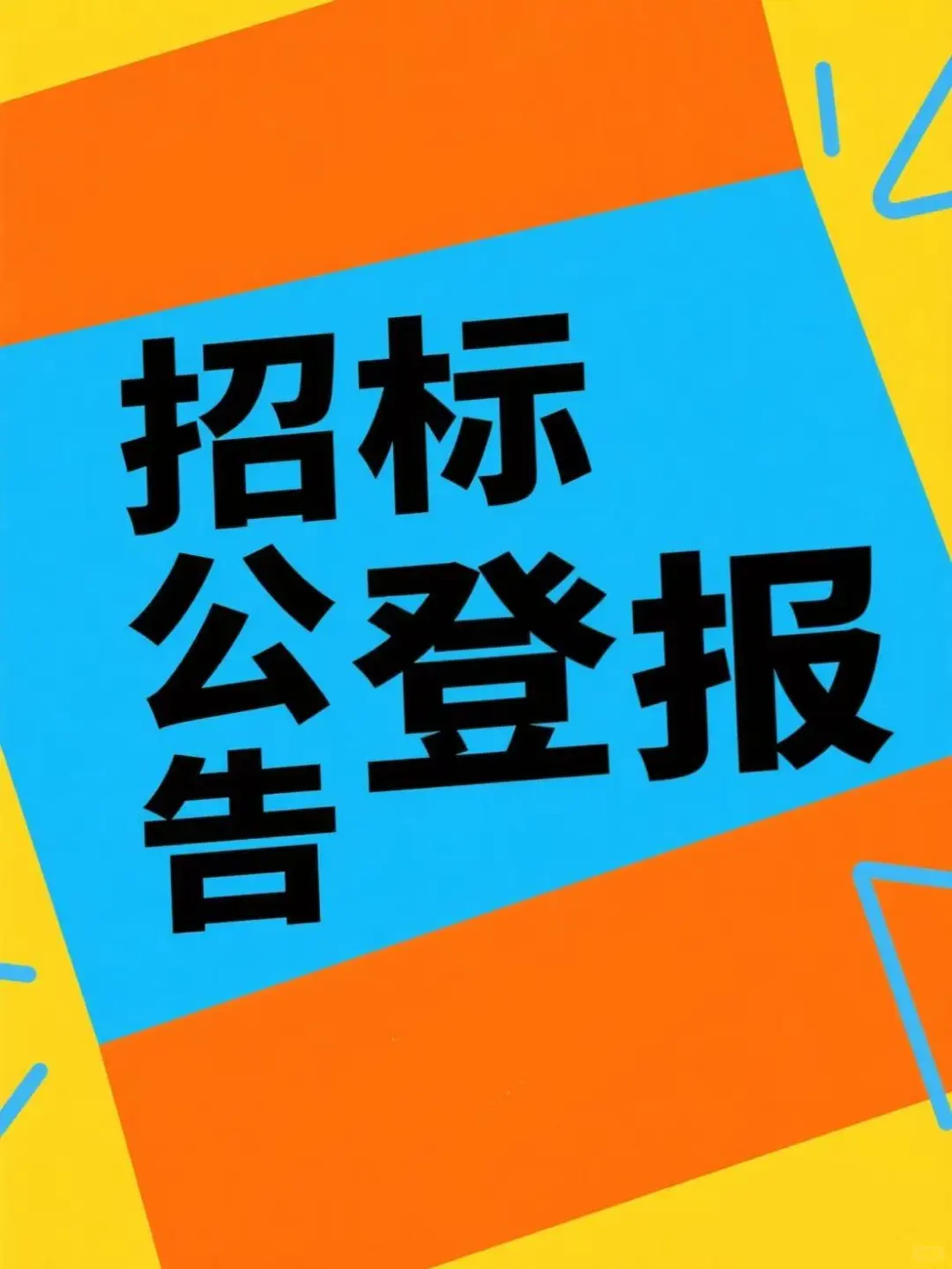 招标公告登报？