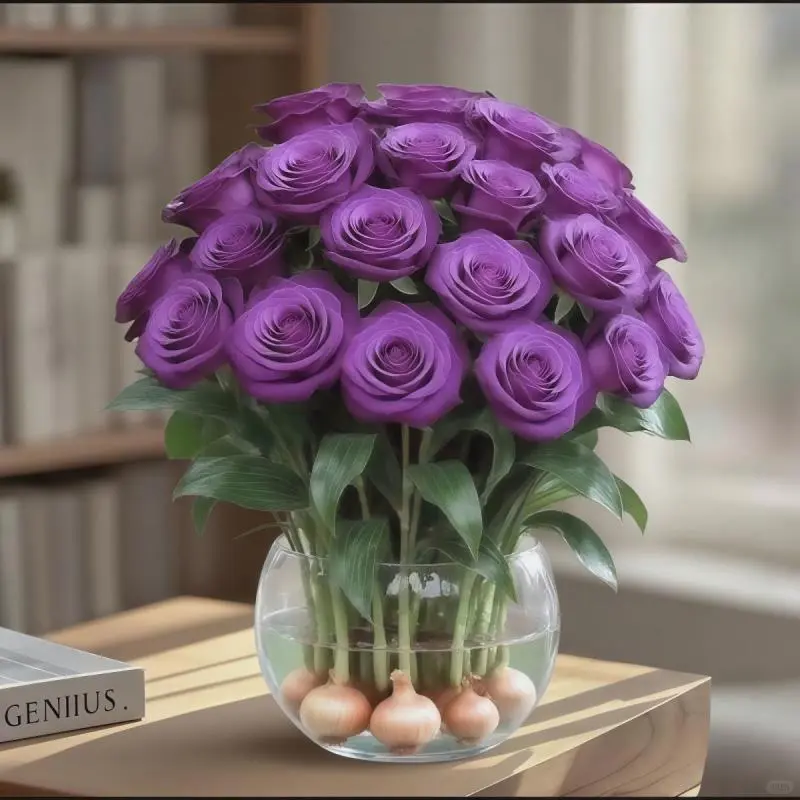 新品香水玫瑰?水培花球香晕我了✨