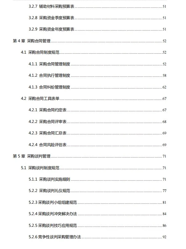 采购控制精细化管理制度