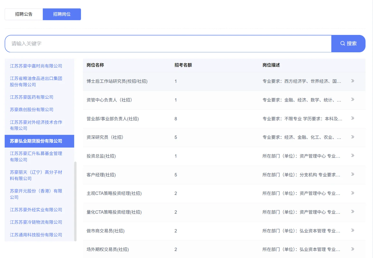 国企|江苏省苏豪控股公开招聘143人
