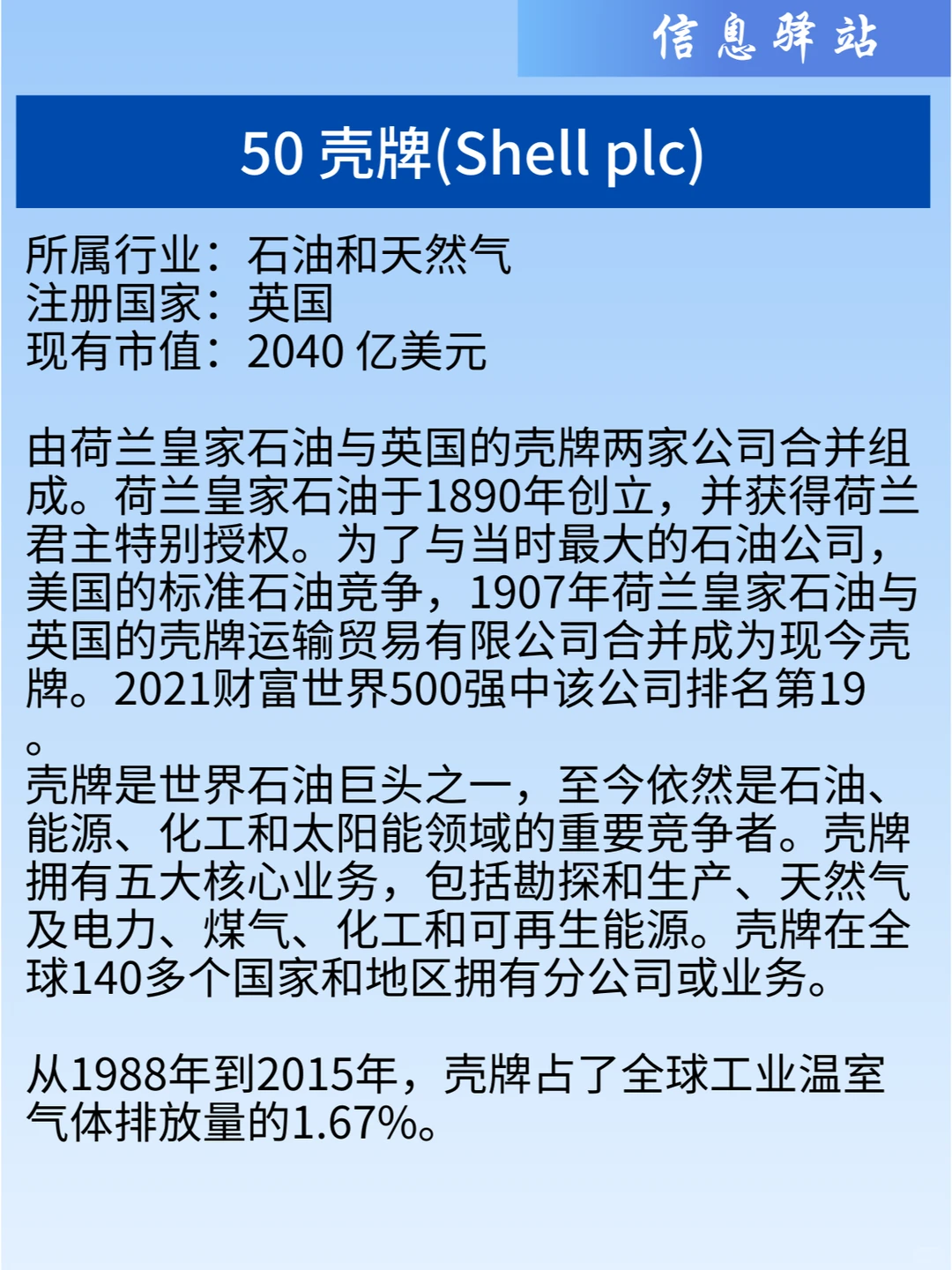 世界上最有价值的50家公司