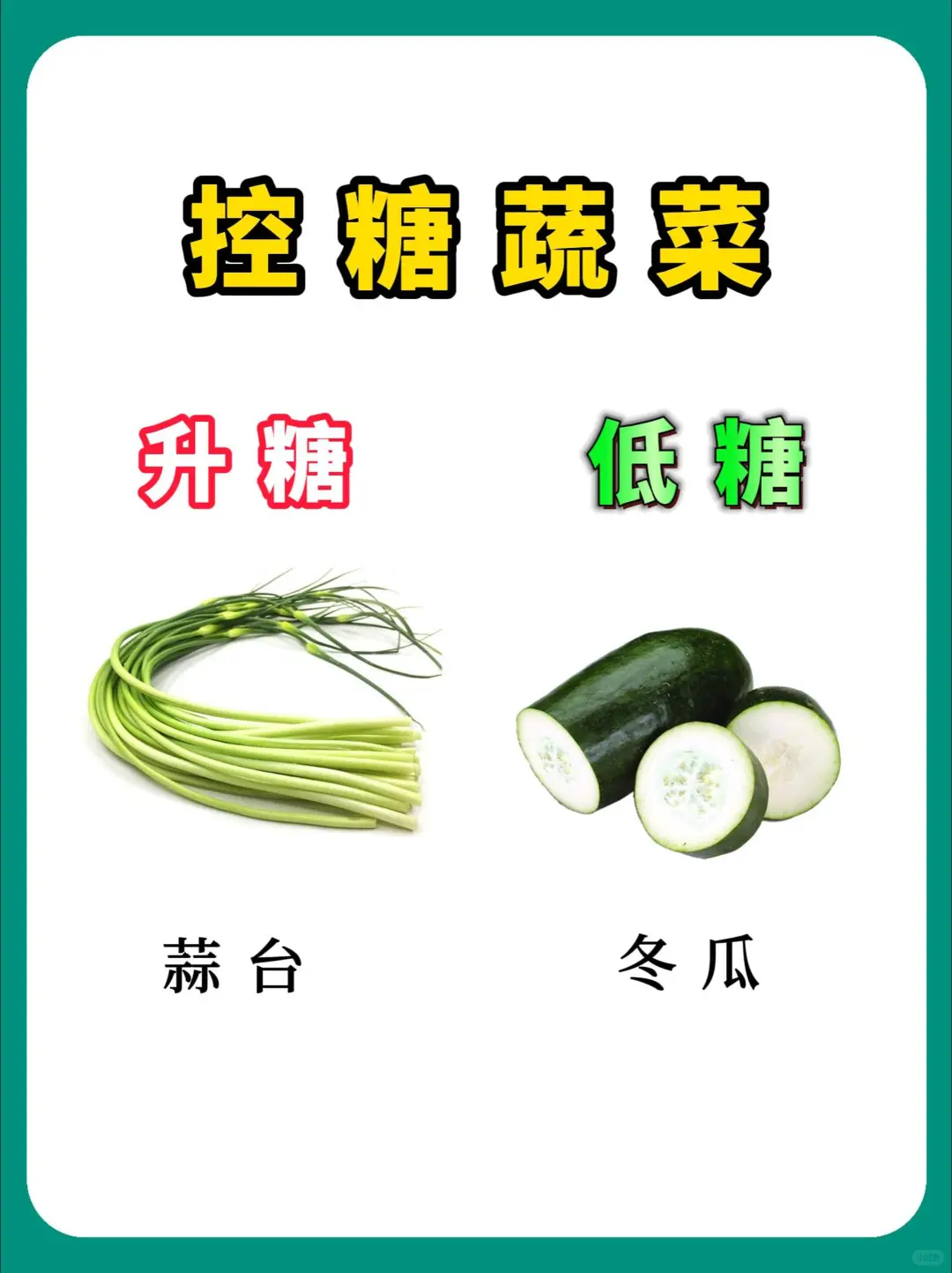 控糖蔬菜！看看你知道几个！