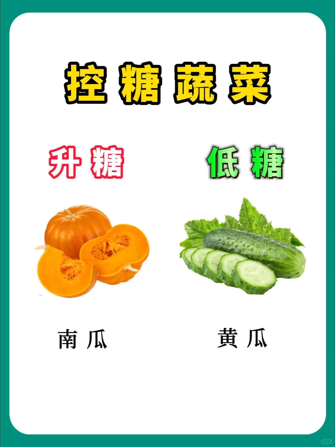 控糖蔬菜！看看你知道几个！