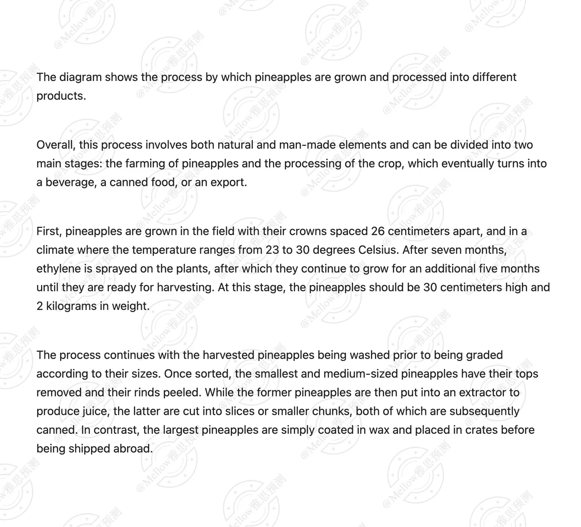 11月雅思写作原题重现，采菠萝?12月还要考