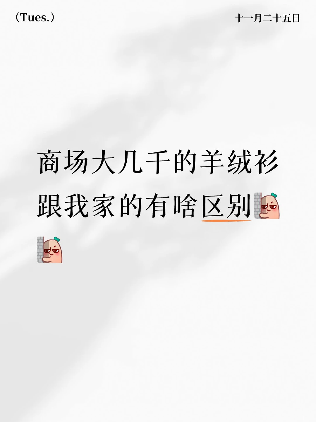 商场大几千的羊绒衫跟我家有啥区别