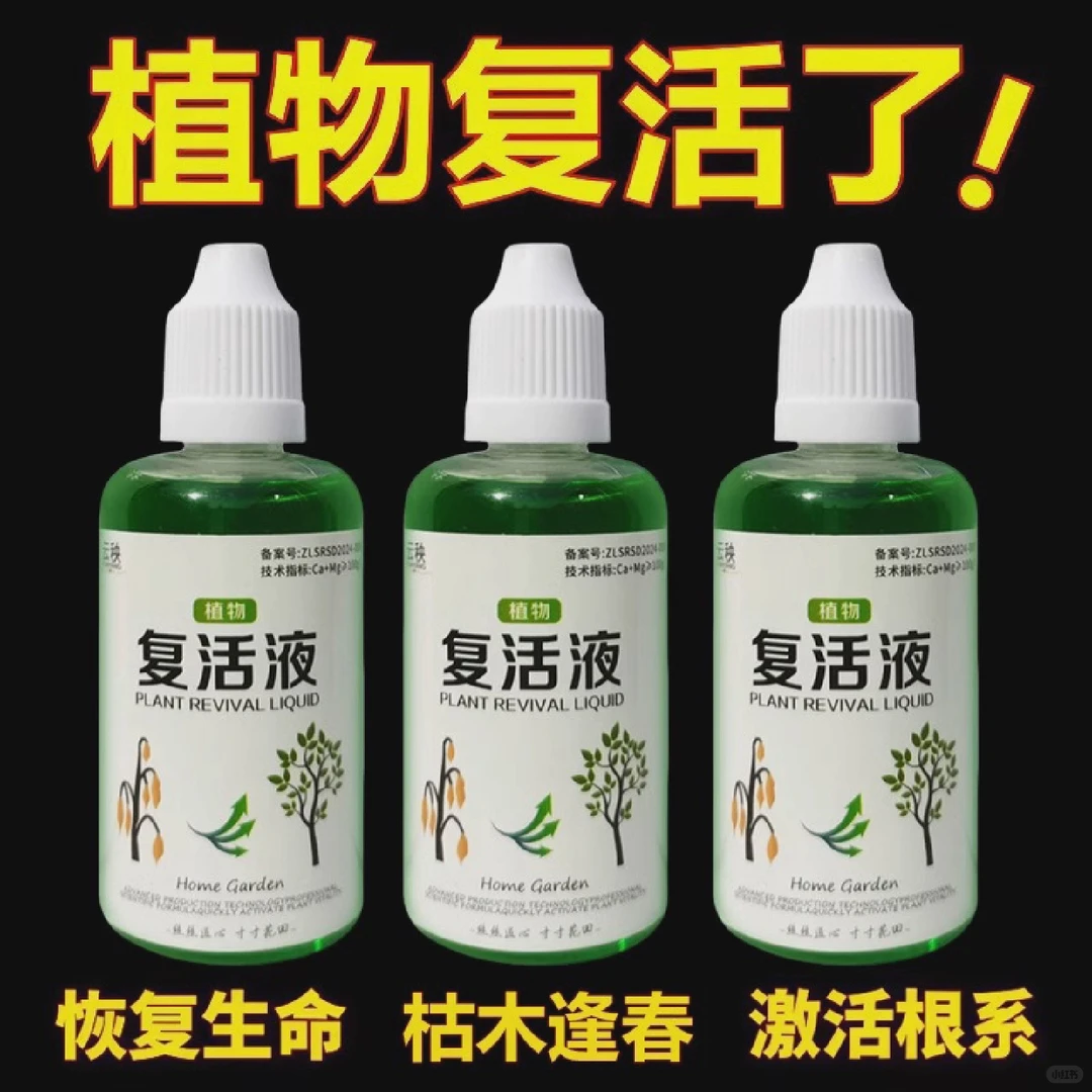 拯救植物小妙招！植物花卉复活液让叶片重