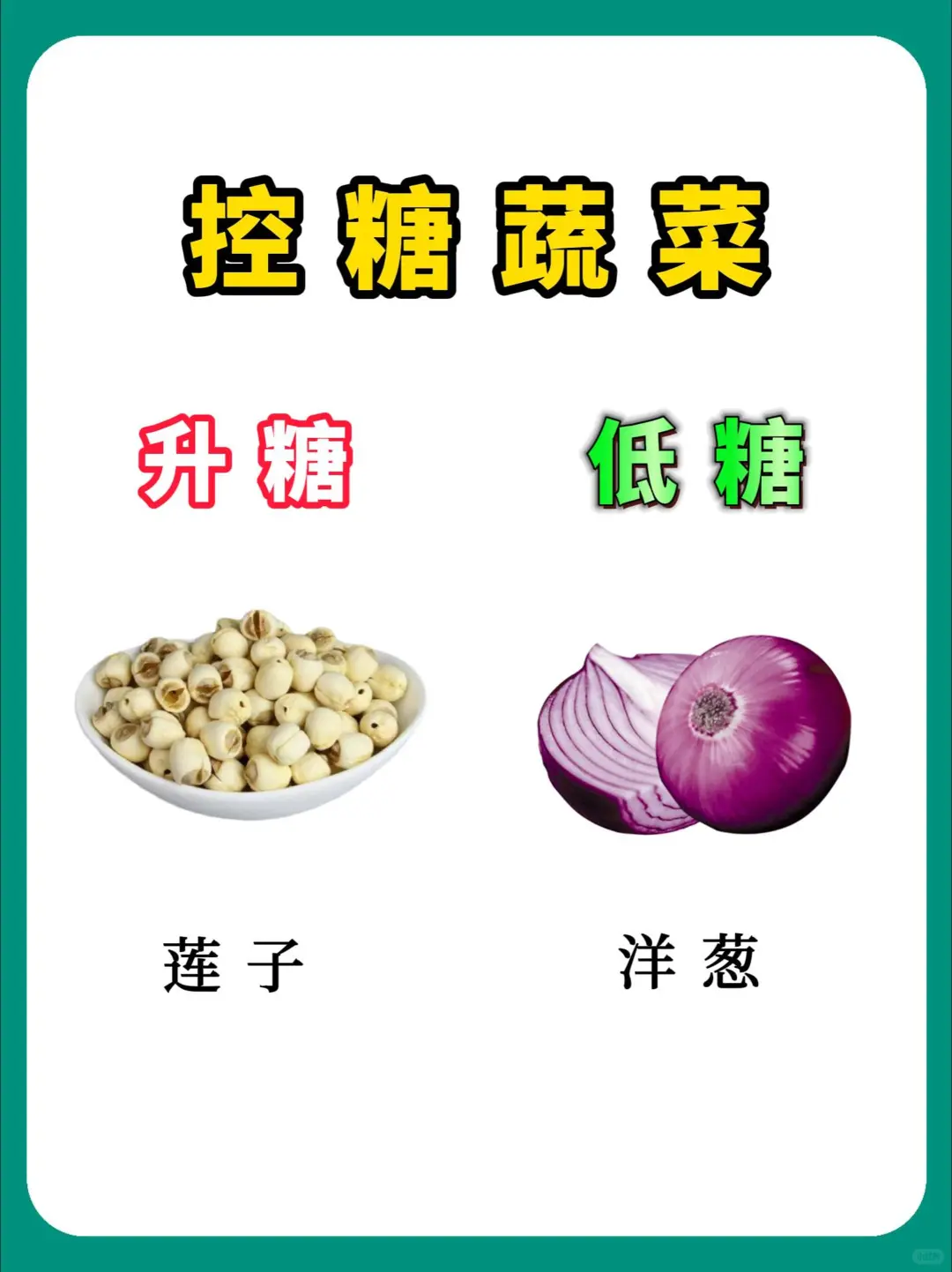 控糖蔬菜！看看你知道几个！