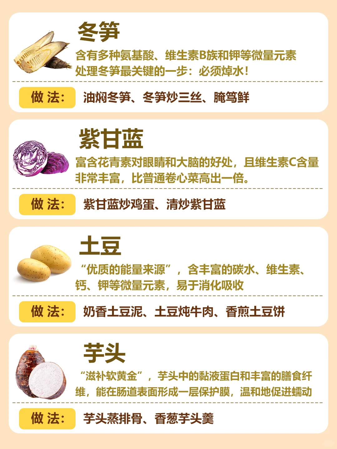 12月必吃的16种应季蔬菜?好处多多‼️