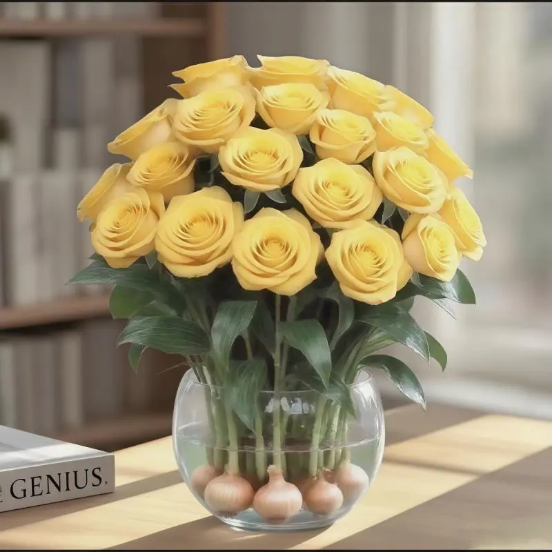 新品香水玫瑰?水培花球香晕我了✨