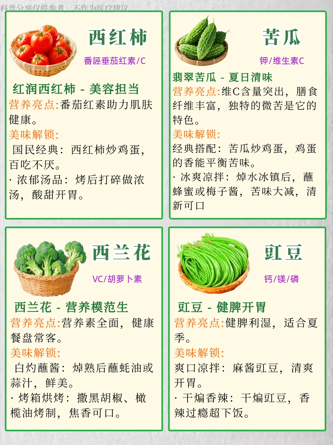 9月份家常蔬菜，吃出健康好气色！附食谱
