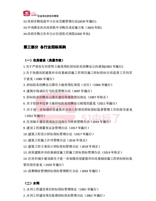 吐血整理！2022年招投标、采购法律法规合集