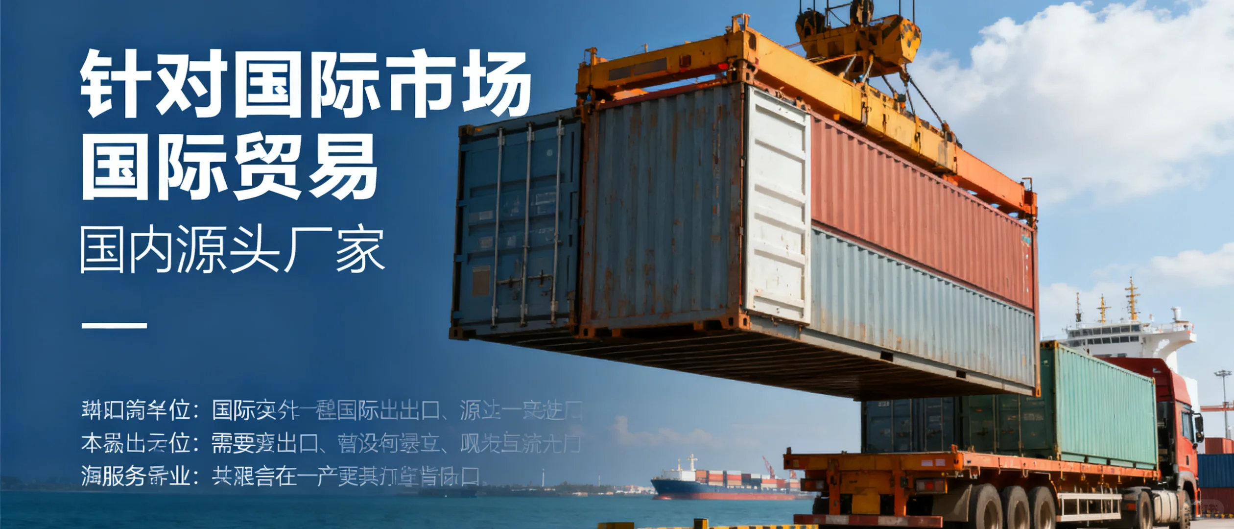 对口国际贸易（中东中亚欧洲）需要源头厂家